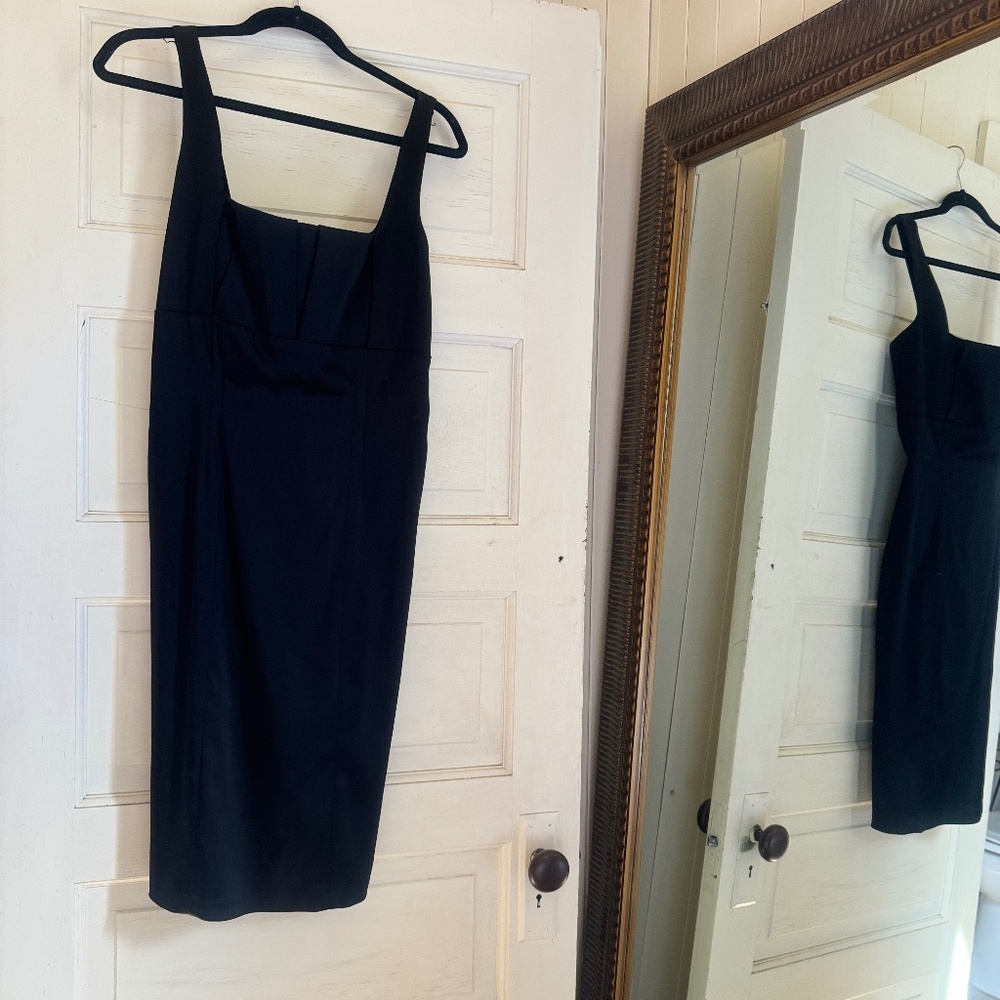Calvin Klein Black Satin Dress